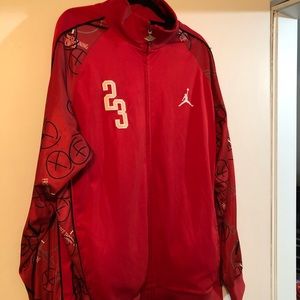 Red Jordan track jacket 3xl